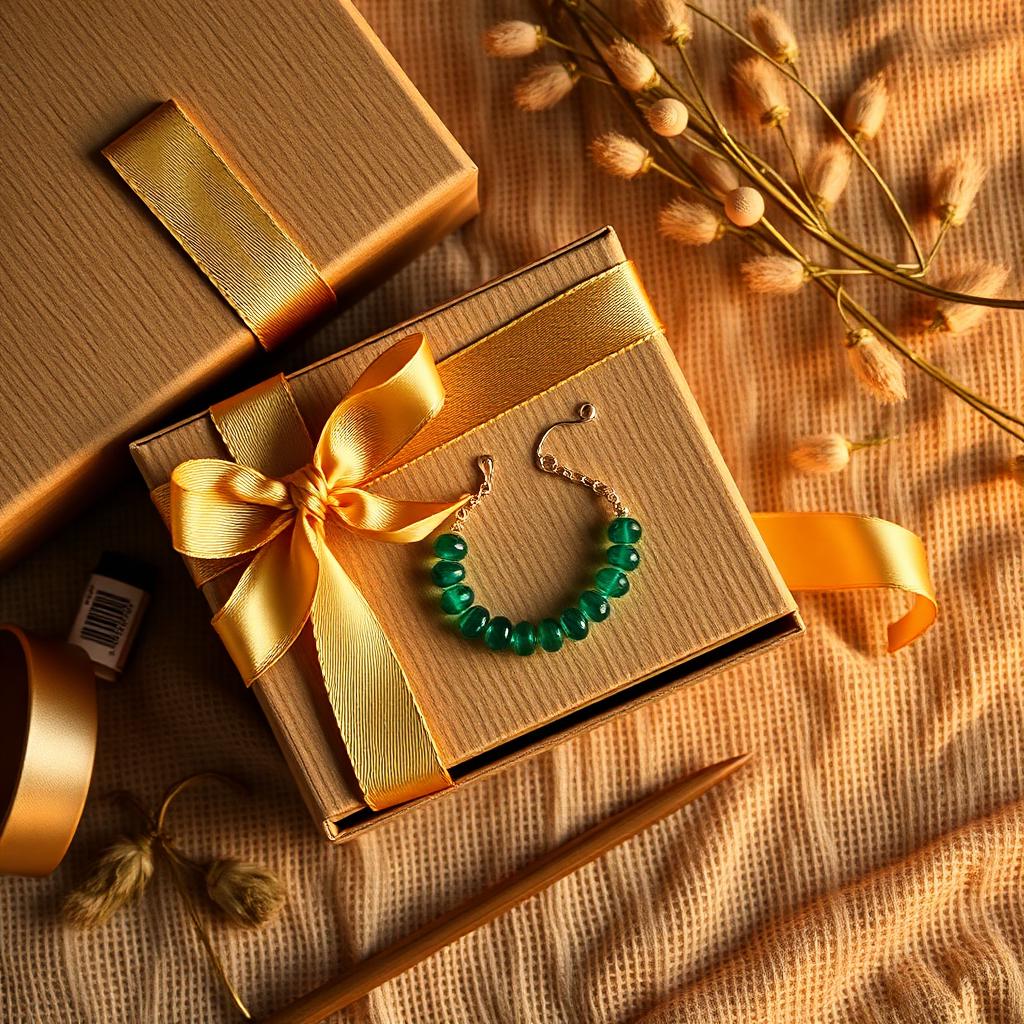 Handmade jewelry gift packaging